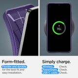 Spigen Samsung Galaxy S24 Deksel Liquid Air Deep Purple