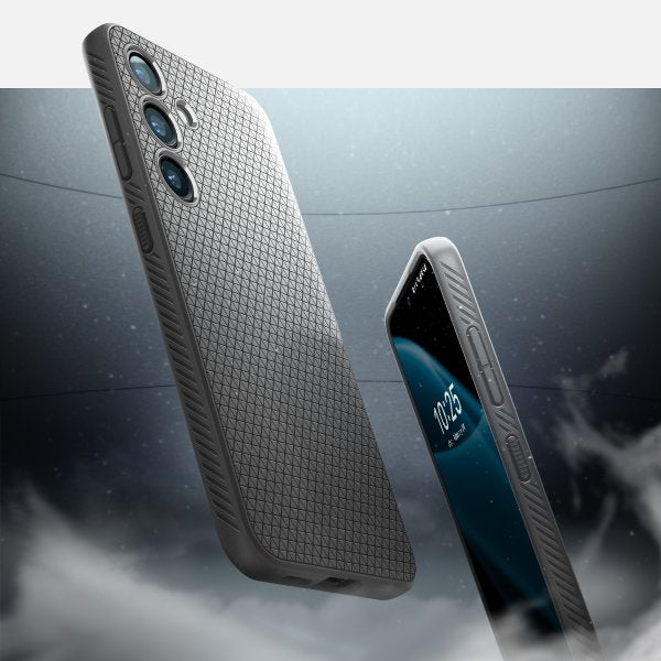 Spigen Samsung Galaxy S24 Deksel Liquid Air Marble Grey