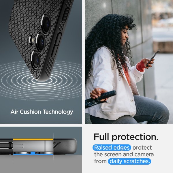 Spigen Samsung Galaxy S24 Deksel Liquid Air Matte Black