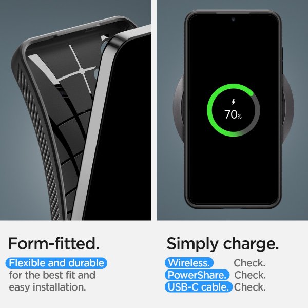 Spigen Samsung Galaxy S24 Deksel Liquid Air Matte Black