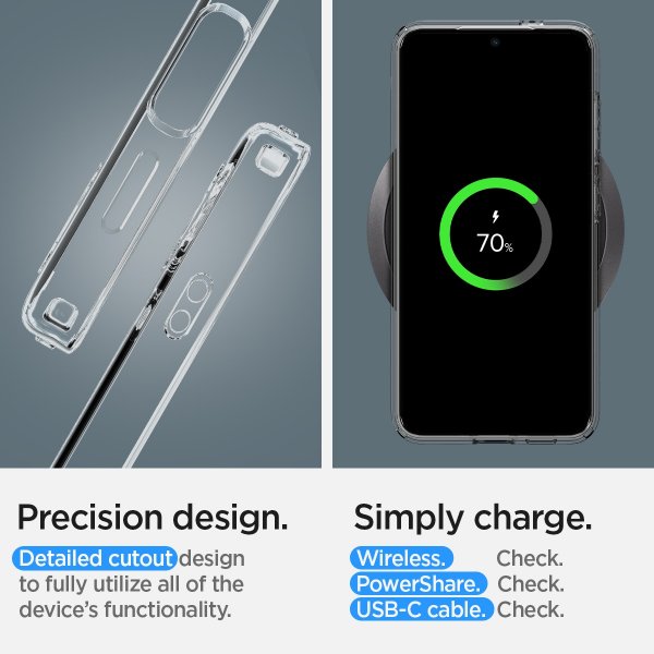 Spigen Samsung Galaxy S24 Deksel Liquid Crystal Crystal Clear