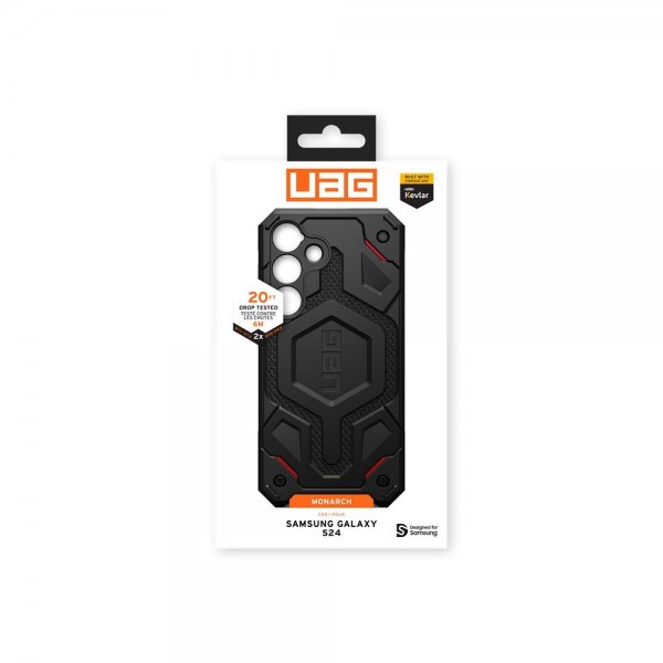 Urban Armor Gear (UAG) Samsung Galaxy S24 Deksel Monarch Kevlar Svart