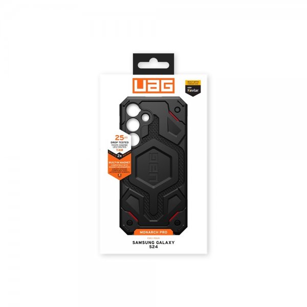 Urban Armor Gear (UAG) Samsung Galaxy S24 Deksel Monarch Pro Kevlar MagSafe Svart