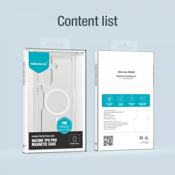 Nillkin Samsung Galaxy S24 Deksel Nature Pro Series MagSafe Transparent