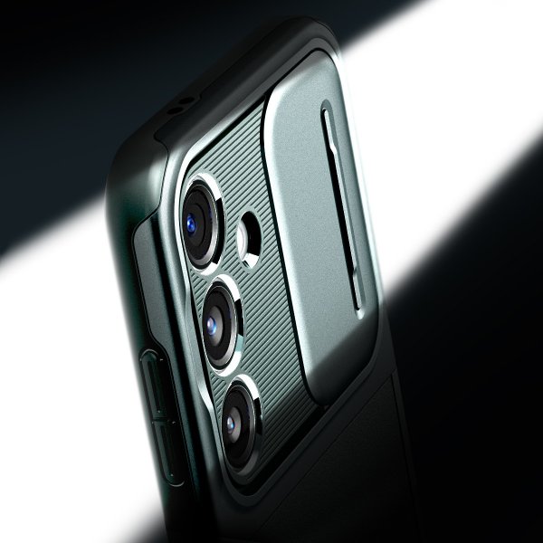 Spigen Samsung Galaxy S24 Deksel Optik Armor Abyss Green