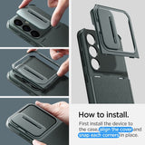 Spigen Samsung Galaxy S24 Deksel Optik Armor Abyss Green