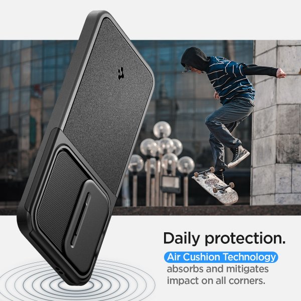 Spigen Samsung Galaxy S24 Deksel Optik Armor Svart