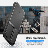 Spigen Samsung Galaxy S24 Deksel Optik Armor Svart