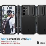 Spigen Samsung Galaxy S24 Deksel Optik Armor Svart