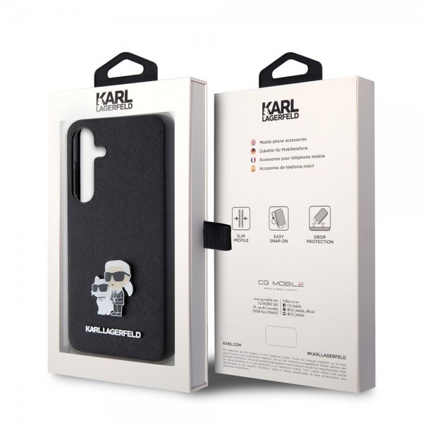 Karl Lagerfeld Samsung Galaxy S24 Saffiano Karl & Choupette Svart