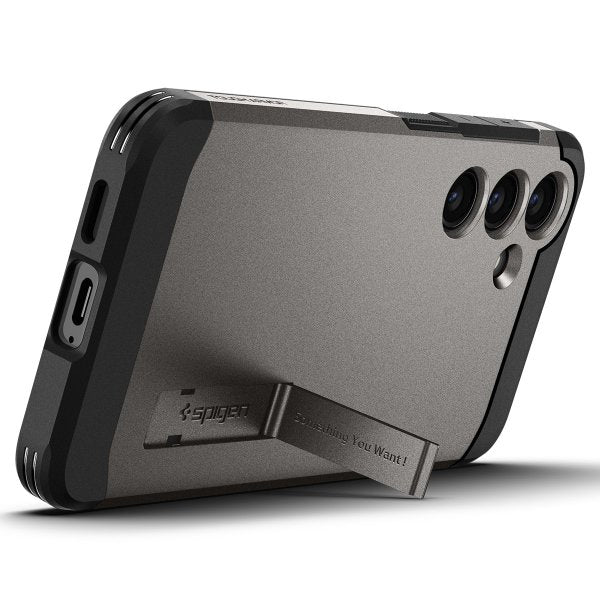 Spigen Samsung Galaxy S24 Deksel Tough Armor Gunmetal