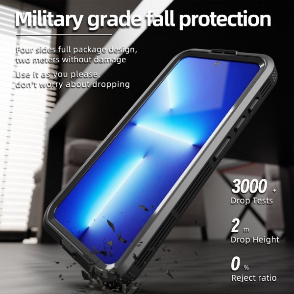 Redpepper Samsung Galaxy S24 Deksel Vanntett IP68 MagSafe Svart