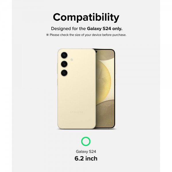 Ringke Samsung Galaxy S24 Skjermbeskytter Easy Slide 2-pakning