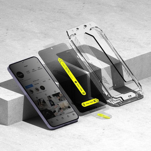 Ringke Samsung Galaxy S24 Skjermbeskytter Easy Slide Privacy 2-pakning