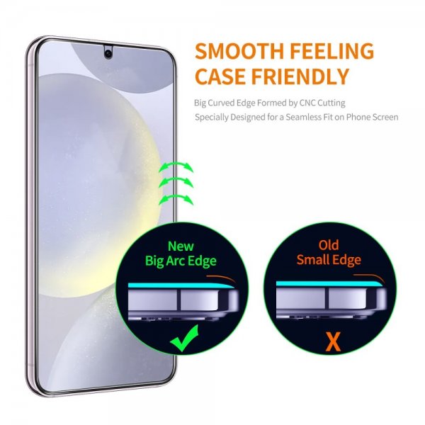ENKAY Samsung Galaxy S24 Skjermbeskytter Monteringsramme Easy Install