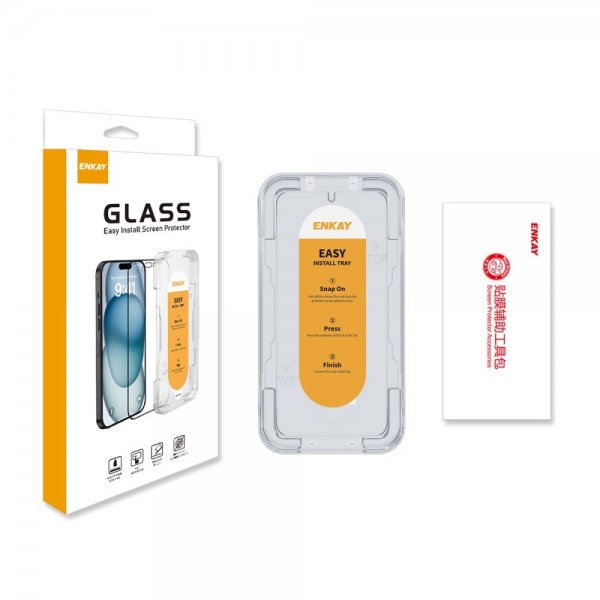 ENKAY Samsung Galaxy S24 Skjermbeskytter Monteringsramme Easy Install