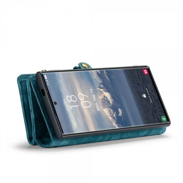 CaseMe Samsung Galaxy S24 Ultra Etui 008 Series Avtakbart Deksel Blå