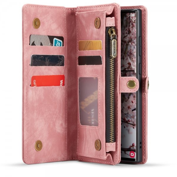 CaseMe Samsung Galaxy S24 Ultra Etui 008 Series Avtakbart Deksel Rosa