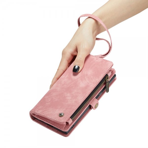 CaseMe Samsung Galaxy S24 Ultra Etui 008 Series Avtakbart Deksel Rosa