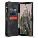 CaseMe Samsung Galaxy S24 Ultra Etui 008 Series Avtakbart Deksel Svart