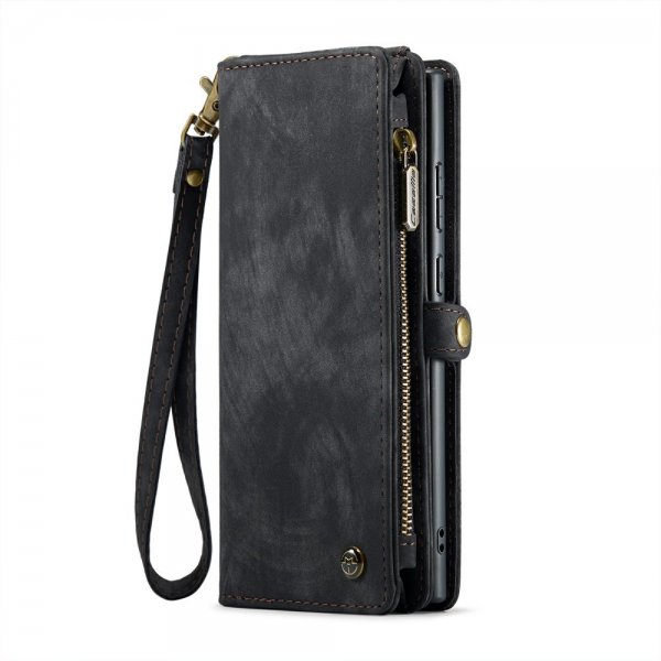 CaseMe Samsung Galaxy S24 Ultra Etui 008 Series Avtakbart Deksel Svart