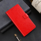 Samsung Galaxy S24 Ultra Etui 3 Kortlomme  Rød
