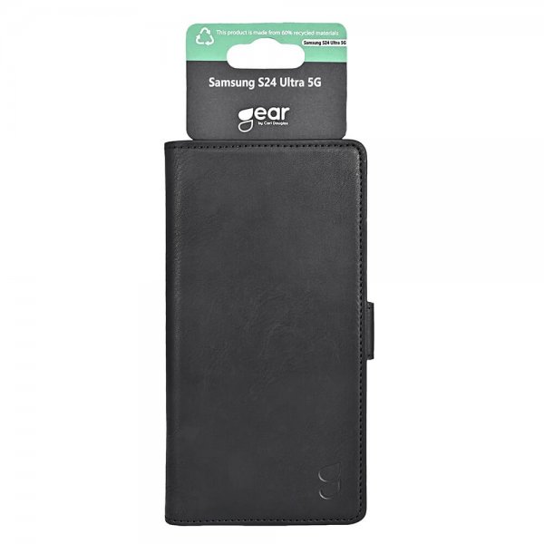 Gear Samsung Galaxy S24 Ultra Etui 3 Kortlomme  Svart