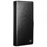 Qialino Samsung Galaxy S24 Ultra Etui Ekte skinn Kortlommer Svart