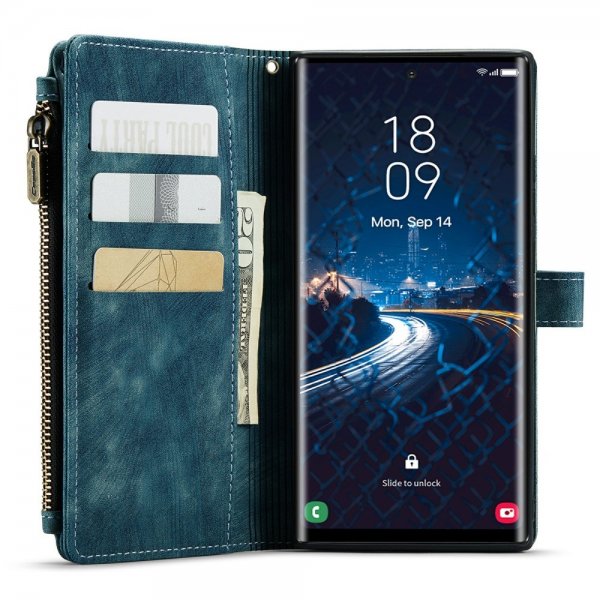 CaseMe Samsung Galaxy S24 Ultra Etui C30 Series Blå
