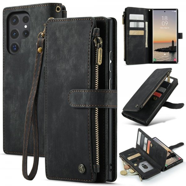 CaseMe Samsung Galaxy S24 Ultra Etui C30 Series Svart