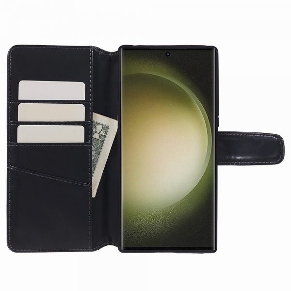Nordic Covers Samsung Galaxy S24 Ultra Etui Essential Leather Raven Black