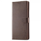 Lc.Imeeke Samsung Galaxy S24 Ultra Etui med Kortlomme stativfunksjon Mørkebrun