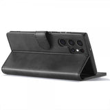 Lc.Imeeke Samsung Galaxy S24 Ultra Etui med Kortlomme stativfunksjon Svart