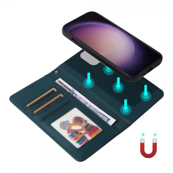 Betopnice Samsung Galaxy S24 Ultra Etui Avtagbart Deksel 005 Blå