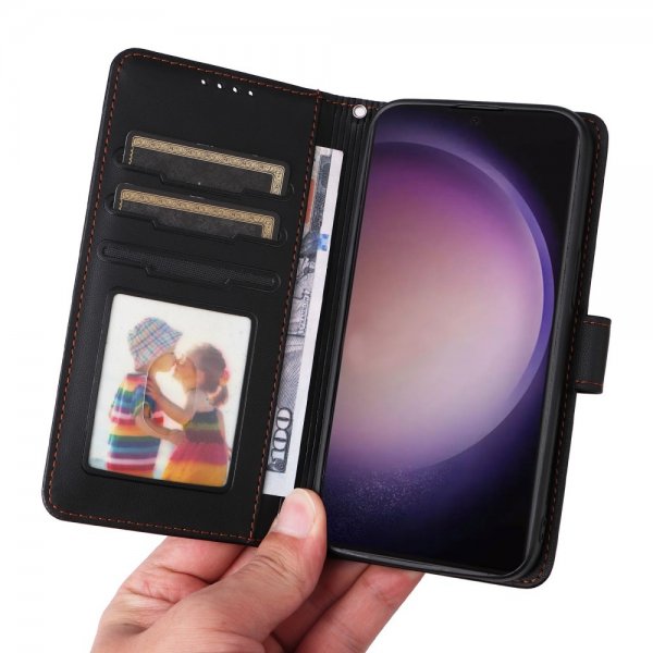 Betopnice Samsung Galaxy S24 Ultra Etui Avtagbart Deksel 005 Svart