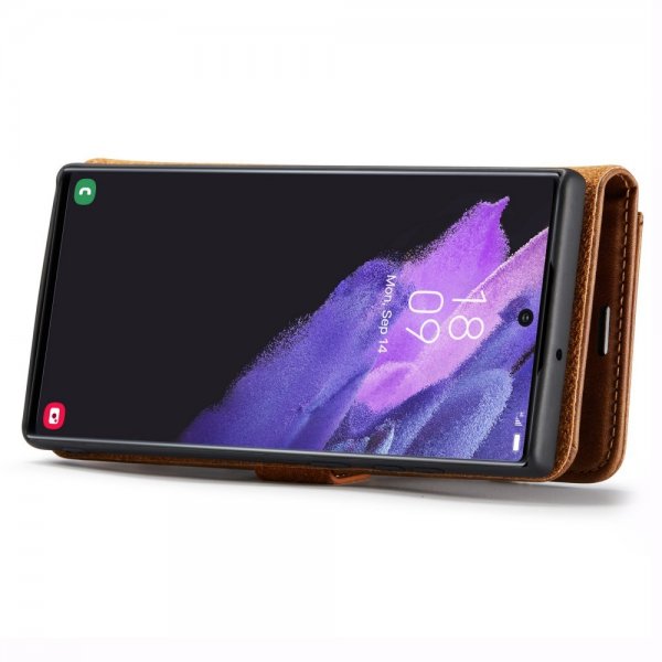 Dg.Ming Samsung Galaxy S24 Ultra Etui Avtagbart Deksel Brun