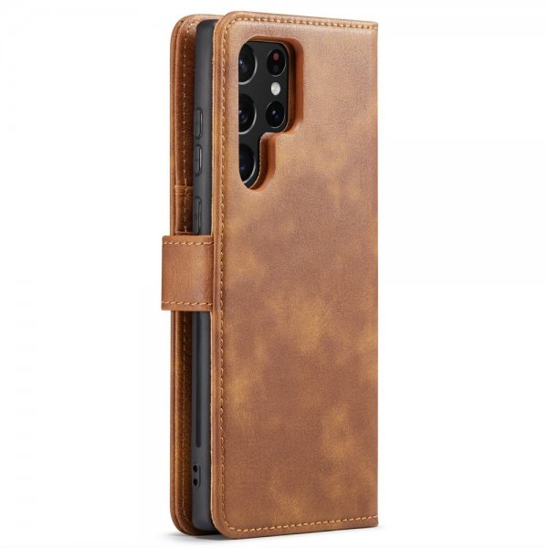 Dg.Ming Samsung Galaxy S24 Ultra Etui Avtagbart Deksel Brun