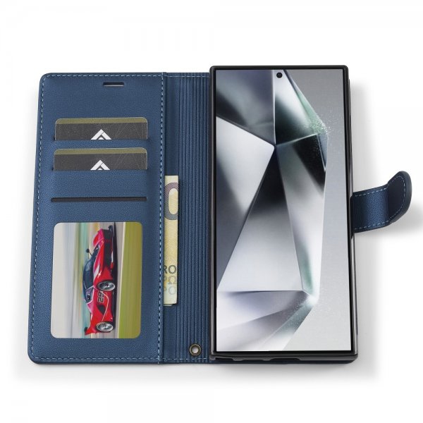 Lc.Imeeke Samsung Galaxy S24 Ultra Etui Avtagbart Deksel L2 Series MagSafe Blå