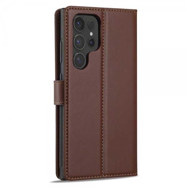 Lc.Imeeke Samsung Galaxy S24 Ultra Etui Avtagbart Deksel L2 Series MagSafe Brun