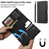 Lc.Imeeke Samsung Galaxy S24 Ultra Etui Avtagbart Deksel L2 Series MagSafe Svart