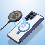 Dux Ducis Samsung Galaxy S24 Ultra Etui Skin X Pro Series Kickstand MagSafe Blå