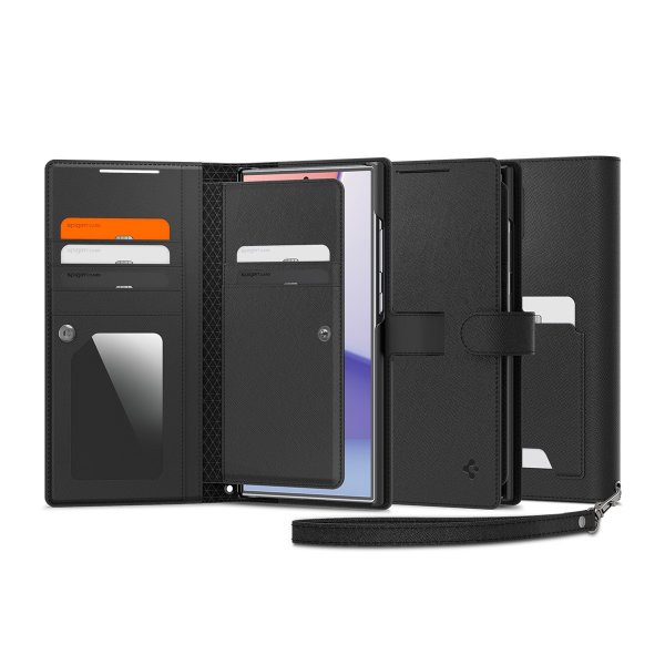 Spigen Samsung Galaxy S24 Ultra Etui Wallet S Plus Svart