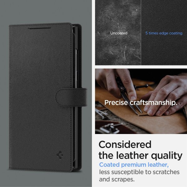 Spigen Samsung Galaxy S24 Ultra Etui Wallet S Plus Svart
