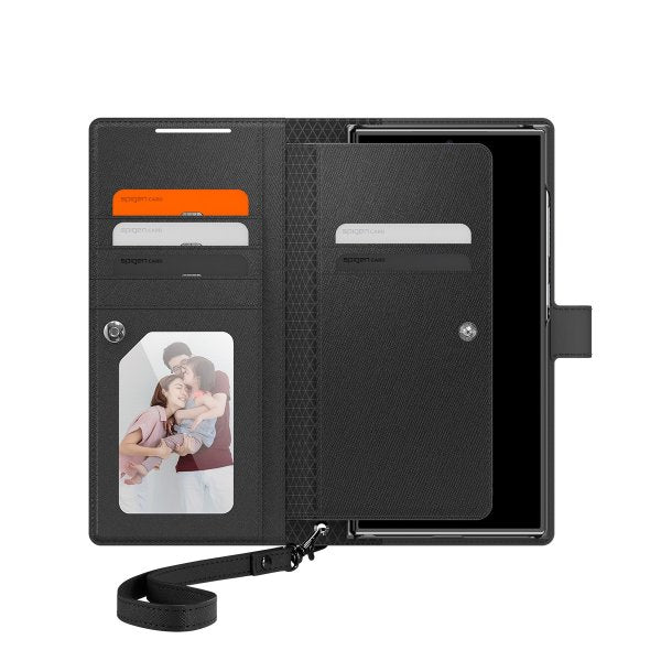 Spigen Samsung Galaxy S24 Ultra Etui Wallet S Plus Svart