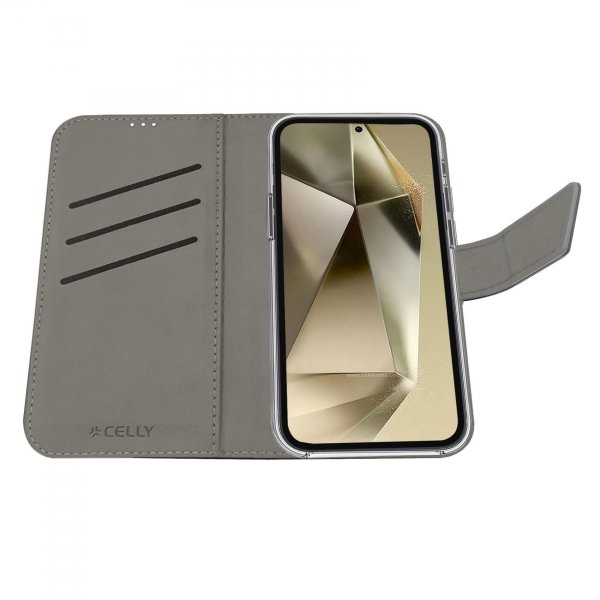 Celly Samsung Galaxy S24 Ultra Etui Wally Wallet Case Svart