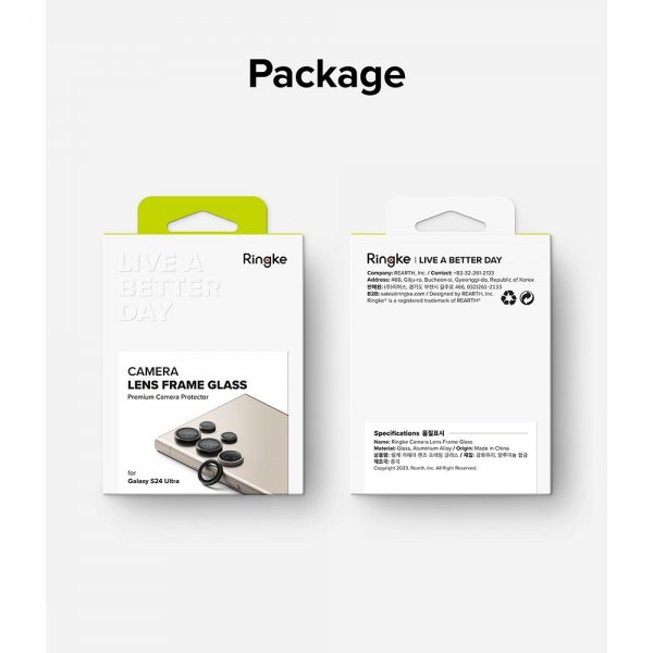 Ringke Samsung Galaxy S24 Ultra Kamerabeskytter Camera Lens Frame Svart