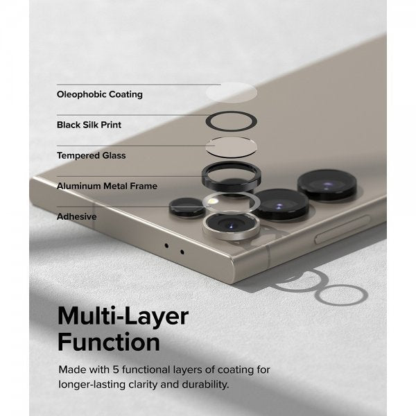 Ringke Samsung Galaxy S24 Ultra Kamerabeskytter Camera Lens Frame Svart