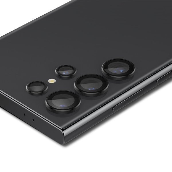 Spigen Samsung Galaxy S24 Ultra Kamerabeskytter GLAS.tR EZ Fit Optik Pro 2-pakning Svart