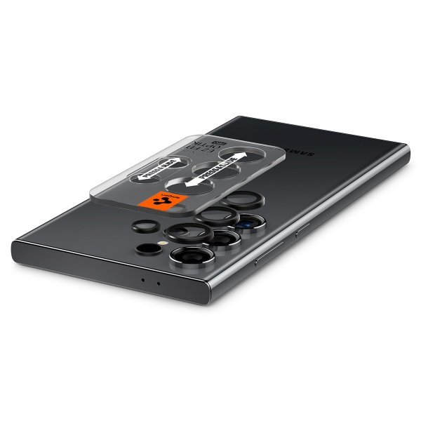 Spigen Samsung Galaxy S24 Ultra Kamerabeskytter GLAS.tR EZ Fit Optik Pro 2-pakning Svart