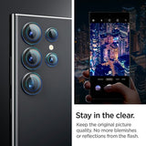 Spigen Samsung Galaxy S24 Ultra Kamerabeskytter GLAS.tR EZ Fit Optik Pro 2-pakning Svart